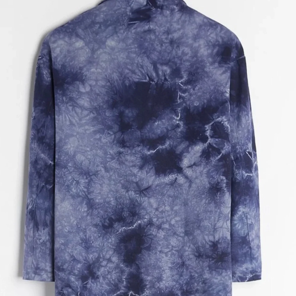NWT Anthropologie Blue Tie Dye Blazer - Picture 3 of 3